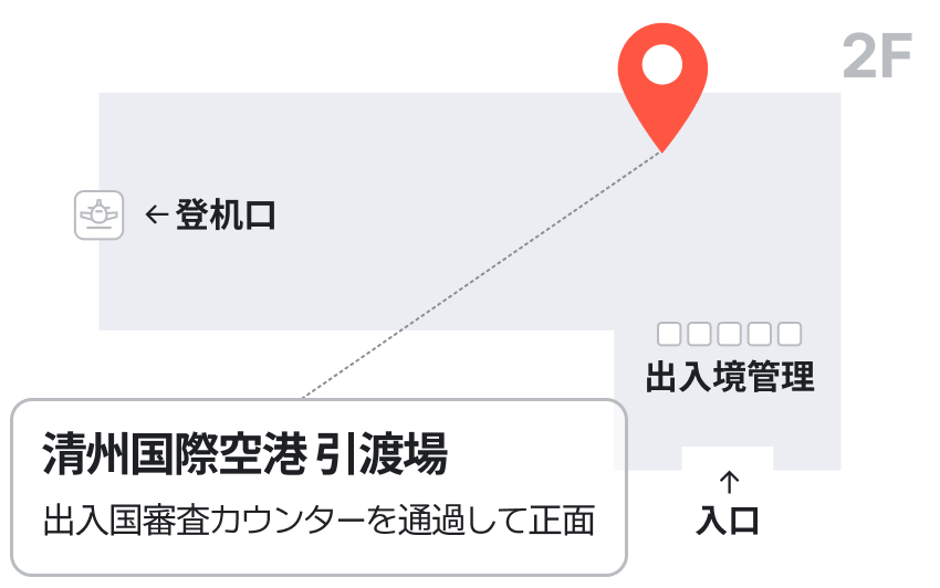 清州国際空港 引渡場