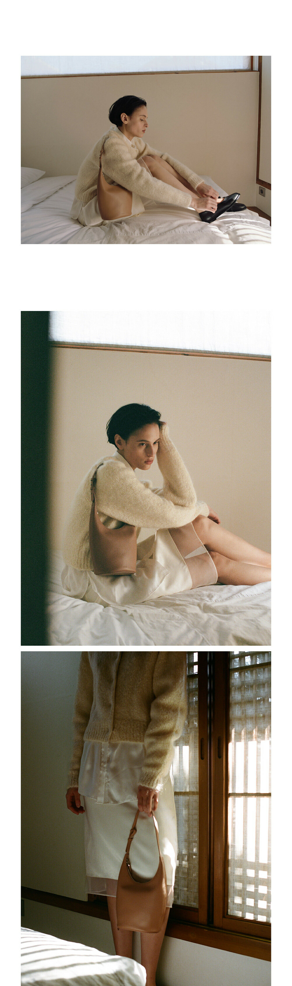 Mini Around hobo bag Salmon caramel - 로서울 - 패션 | 신세계