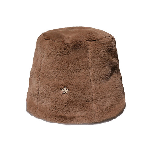 RABBIT BROWN BUCKET HAT