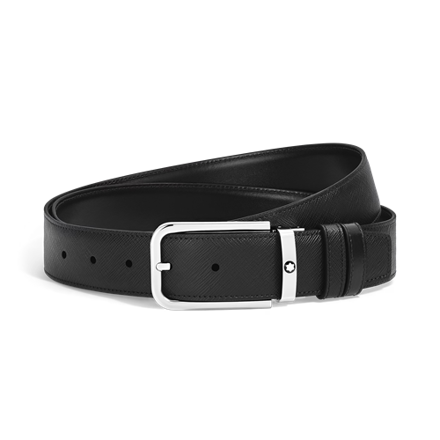 223411 35 MM REVERSIBLE BELT IN SARTORIAL LEATHER WITH RECTANGULAR BUCKLE