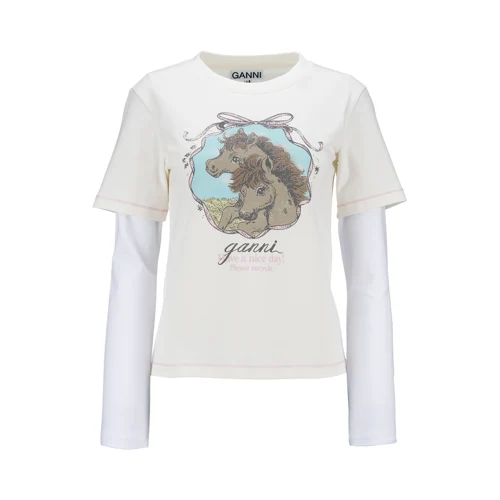 HEAVY STRETCH COTTON LAYERED BABY FIT TEE