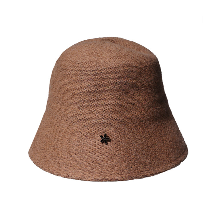 韩际新世界网上免税店-ELKE BLOEM-时尚配饰-BASIC WOOL BROWN BUCKET HAT 帽子