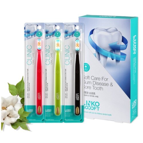 韩际新世界网上免税店-LINKO-DENTALCARE-Soft Toothbrush 牙刷- 牙龈问题 牙齿敏感 Gift Set (6p)