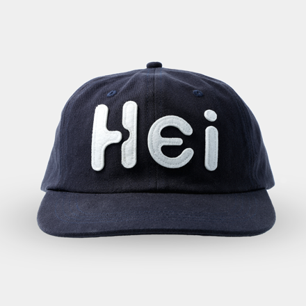 Hei 빅로고 펠트캡 다크네이비