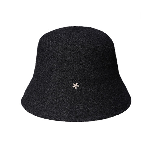 BASIC WOOL CHARCOAL BUCKET HAT