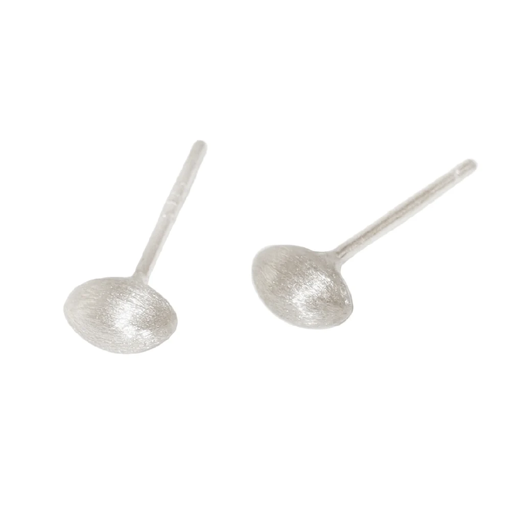 신세계인터넷면세점-모던라이크-earring-실버 925 매트 오벌 볼 귀걸이