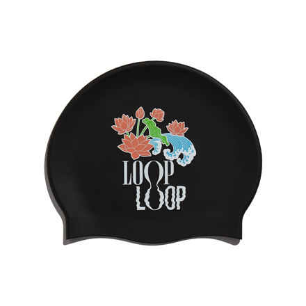 Indangsu Silicone Swim Cap 硅胶泳帽 Black One Size