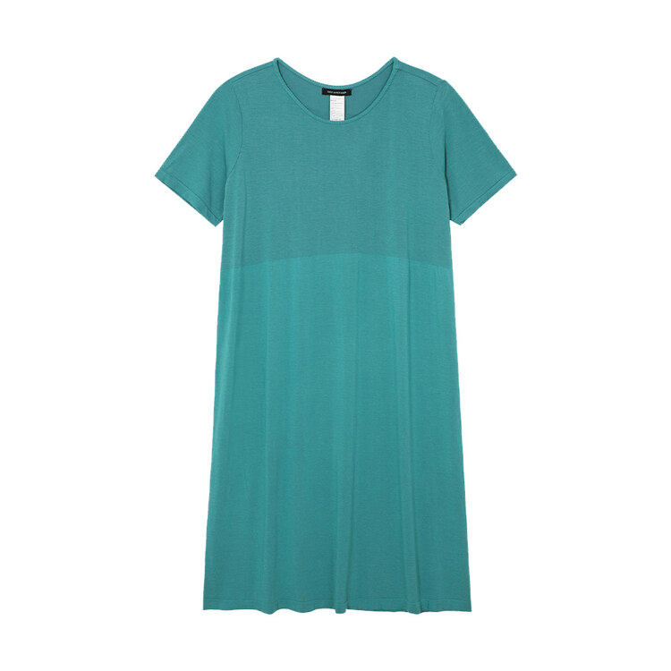 韩际新世界网上免税店-SEKANSKEEN-服饰-Modal Loose Fit Half-Sleeved Midi Dress_Light Til
