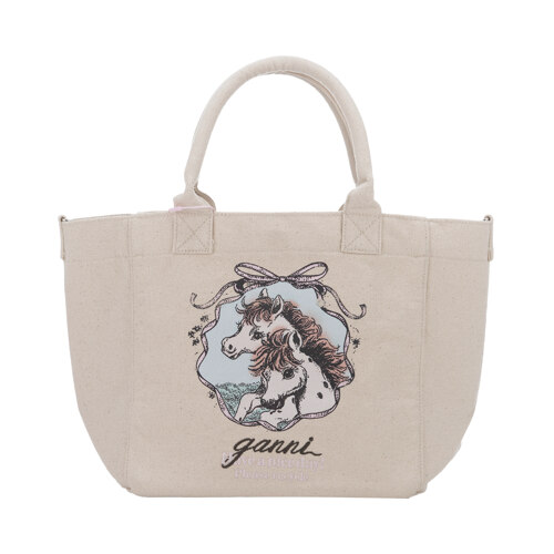 SMALL EASY SHOPPER QIXI HORSES PRINT