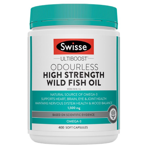 신세계인터넷면세점-스위스-Omega3-얼티부스트 하이 스트렝쓰 오더리스(무취) 와일드 피쉬 오일 1,500 mg 400 캡슐
