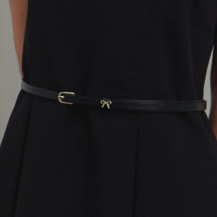 [ESSENTIAL] soft buckle 10mm belt_ribbon BT003_matte gold