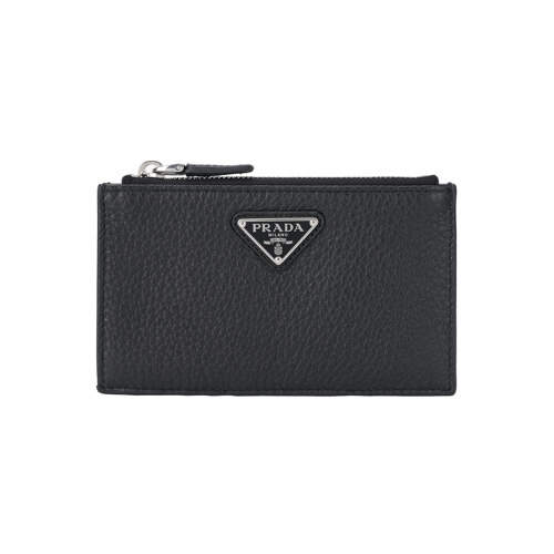 ZIPPER LEATHER CARD HOLDER