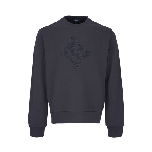 韩际新世界网上免税店-HERNO-服饰-COTTON SWEATER-NAVY