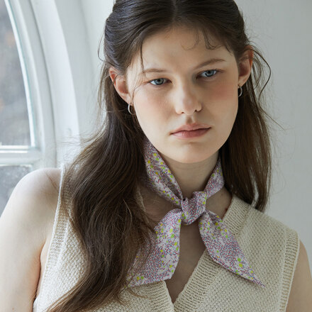 Anamaison Hide and Seek Silk Twilly Scarf - 围巾
