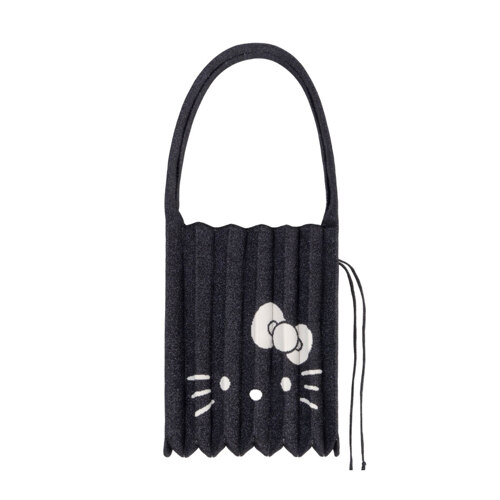 Lucky Pleats Knit M Starry Hello Kitty Twinkle Navy