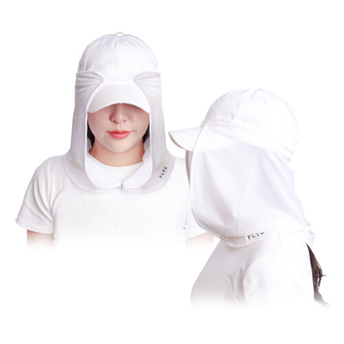 테크피트 자외선차단 캡썬가드_화이트