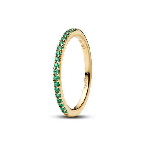 SPARKLING GREEN HALF-ETERNITY BAND RING 戒指