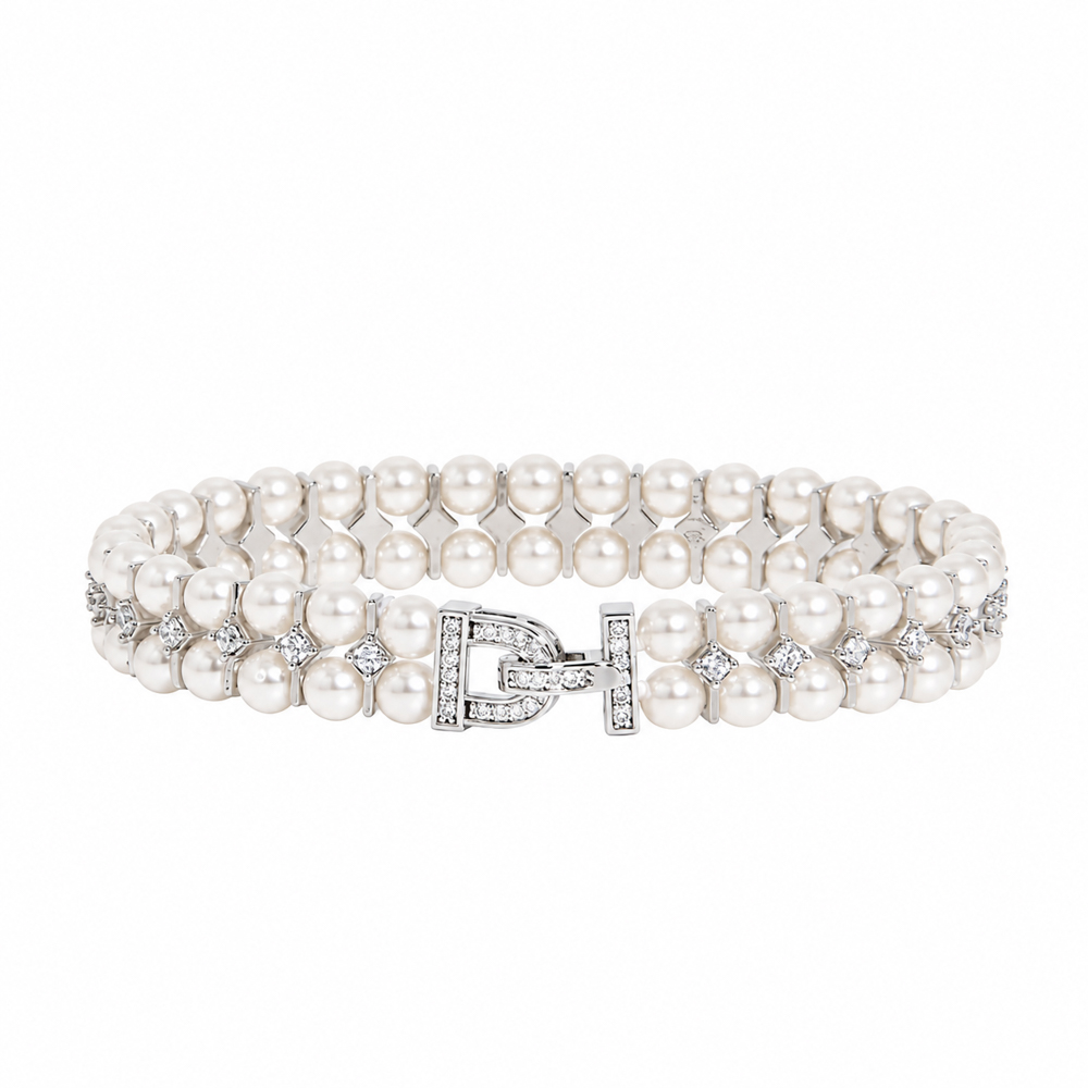ARTDECO TENNIS PEARL 2줄 팔찌