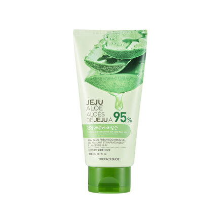Jeju Fresh Aloe Soothing Gel (Tube Type) 300ml (新鲜济州芦荟舒缓胶（瓶装）, 300ml)