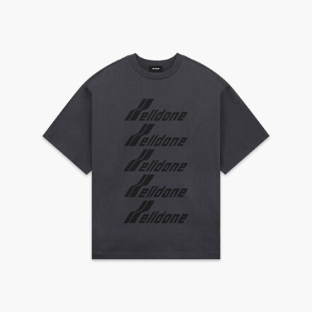 SELDON MULTI LOGO T-SHIRT 炭灰色短袖T恤