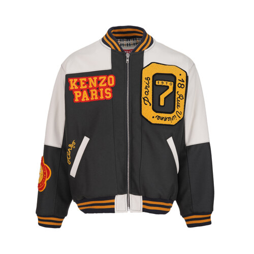 TIGER ACADEMY VARSITY JACKET - ANTHRACITE