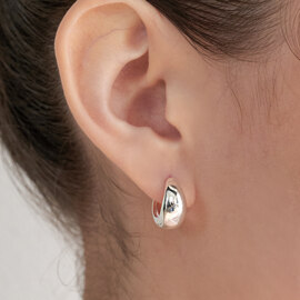 one touch earring_001 JE001_L_SILVER