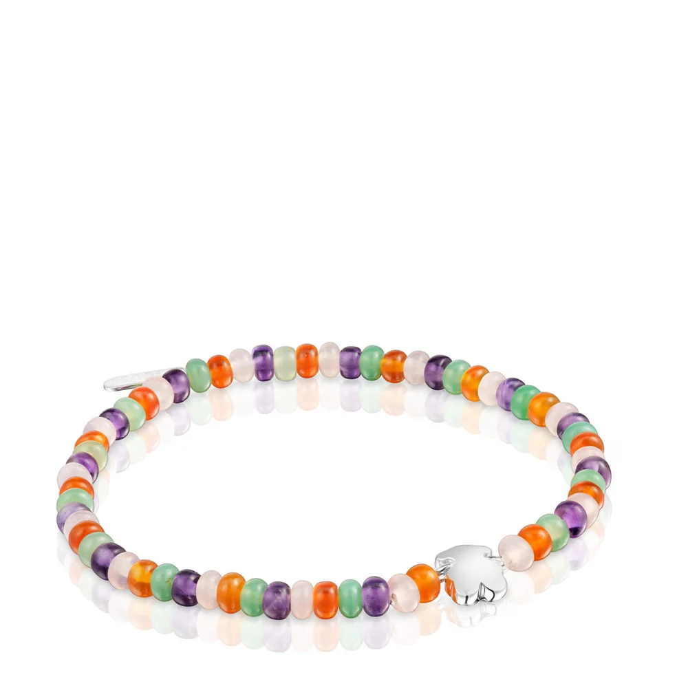 신세계인터넷면세점-토스-bracelet-TOUS Elastic Bracelet with gemstones and a silver bear motif Bold Motif