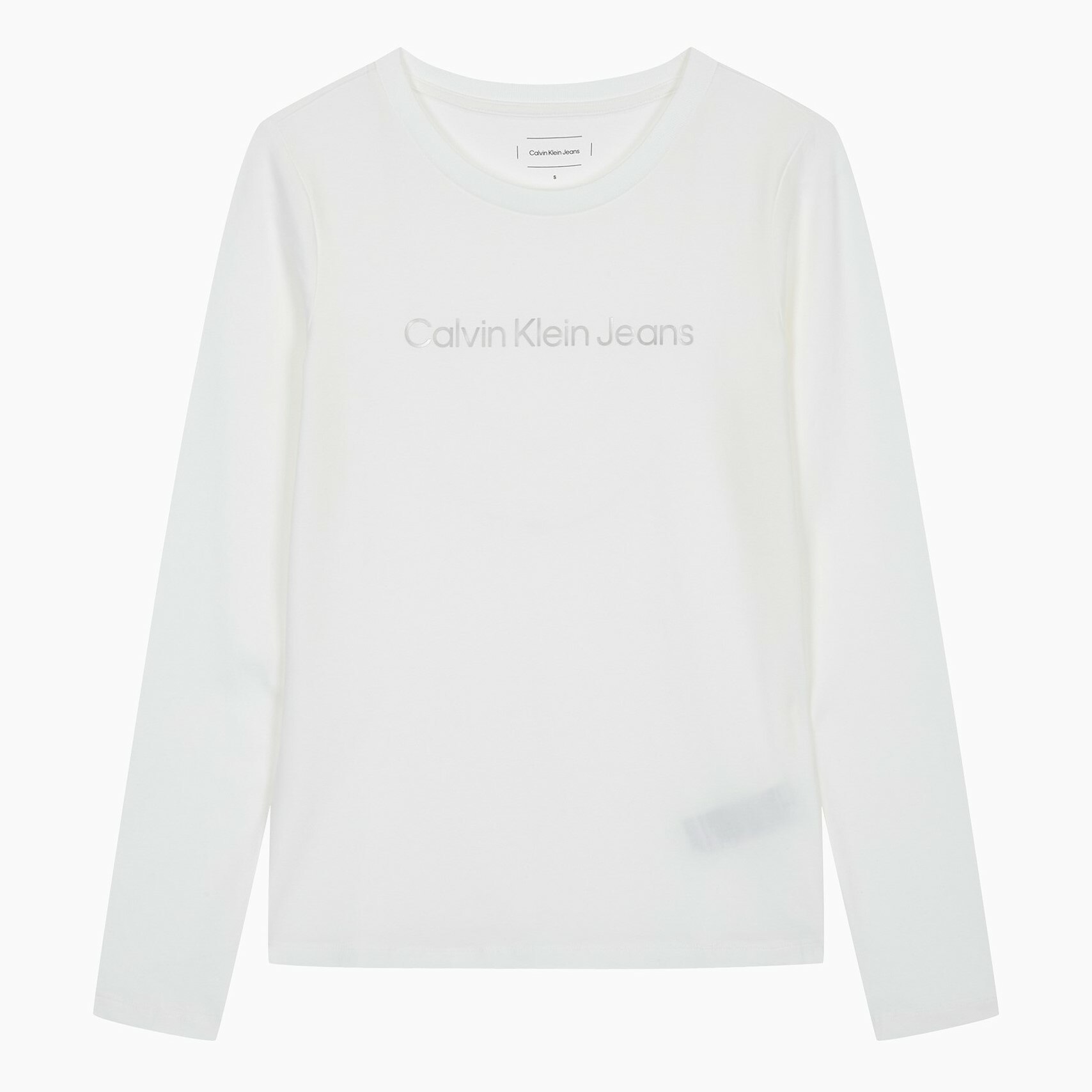 Women's Institutional Logo Straight Fit Long Sleeve T-Shirt_WHITE