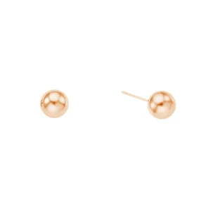14K GOLD 4mm 원포인트 볼 귀걸이