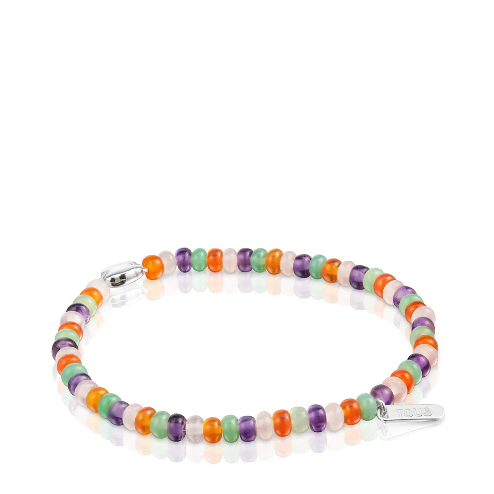 신세계인터넷면세점-토스-bracelet-TOUS Elastic Bracelet with gemstones and a silver bear motif Bold Motif