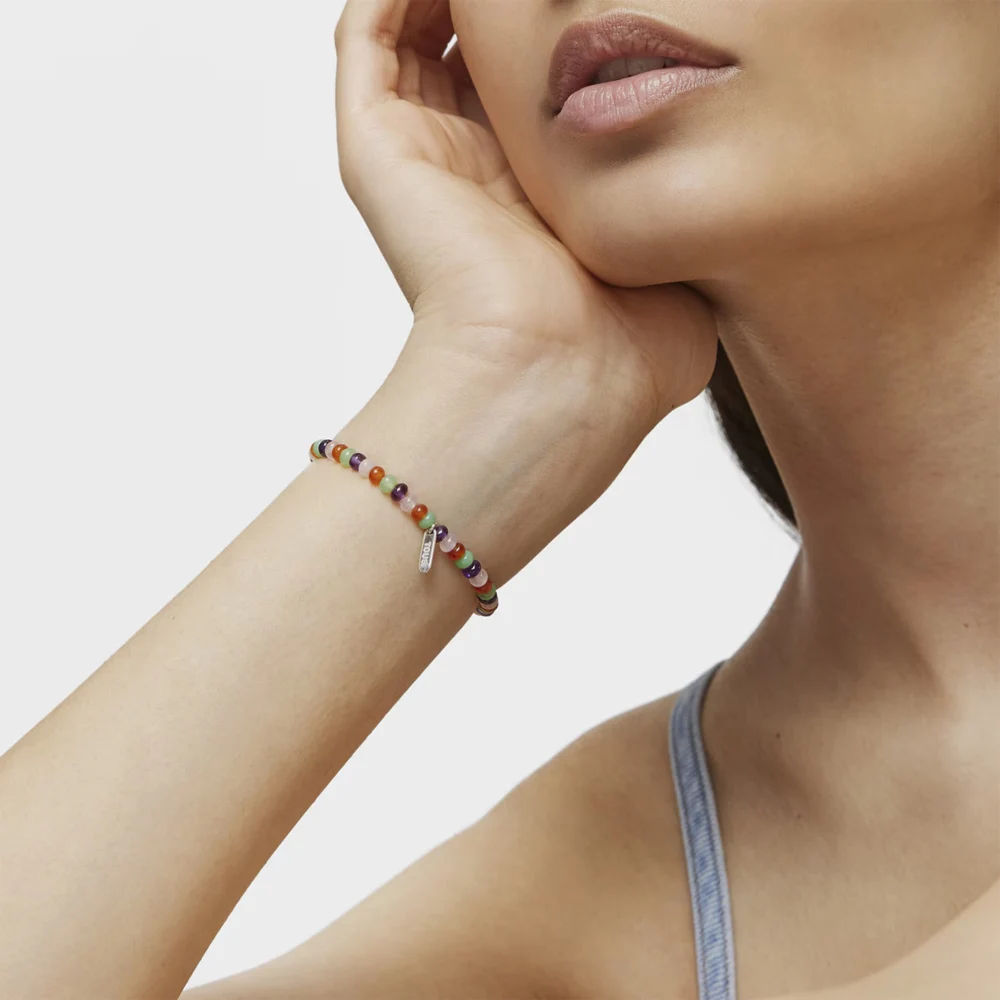 신세계인터넷면세점-토스-bracelet-TOUS Elastic Bracelet with gemstones and a silver bear motif Bold Motif