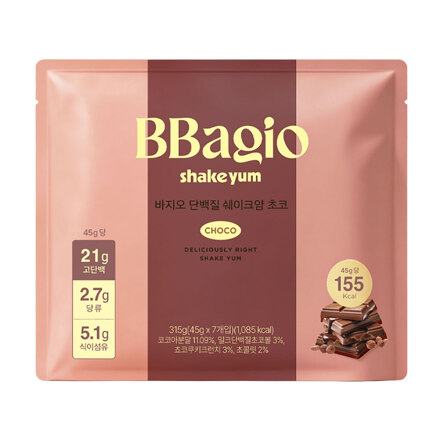 BBagio 蛋白奶昔 巧克力味 7条装