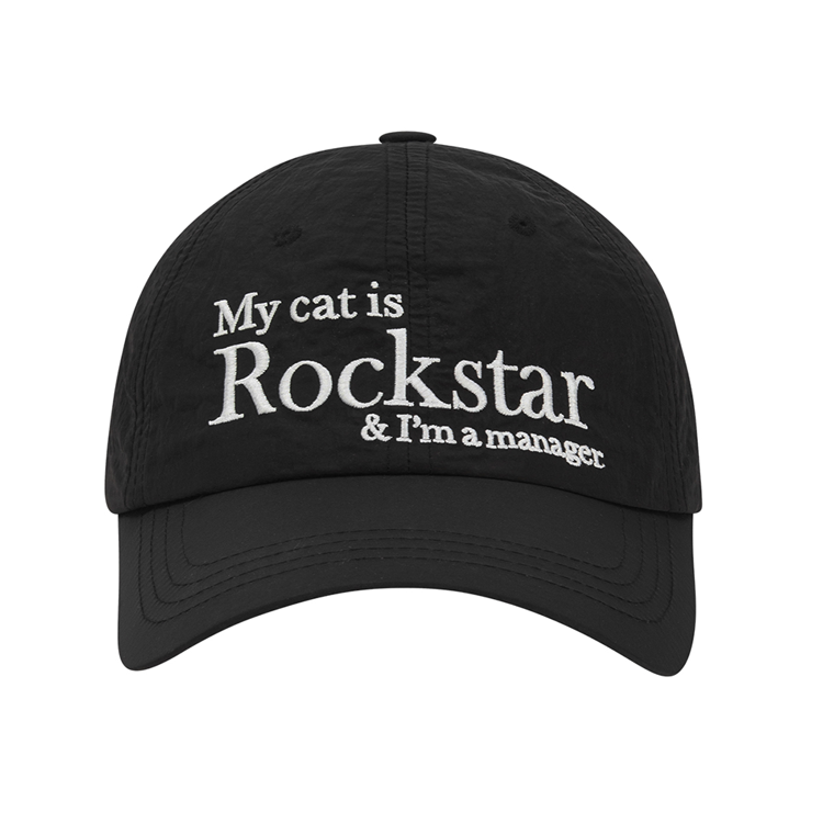 韩际新世界网上免税店-JOEGUSH-时尚配饰-Rockstar cat Nylon cap BLACK OS