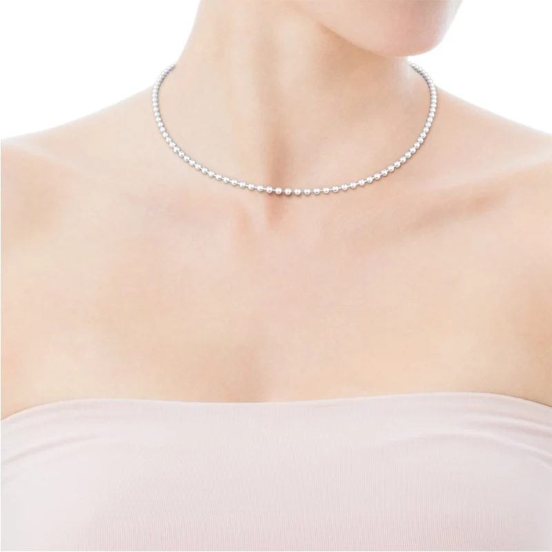신세계인터넷면세점-토스-necklace-45cm Silver TOUS Chain 3mm ball Choker