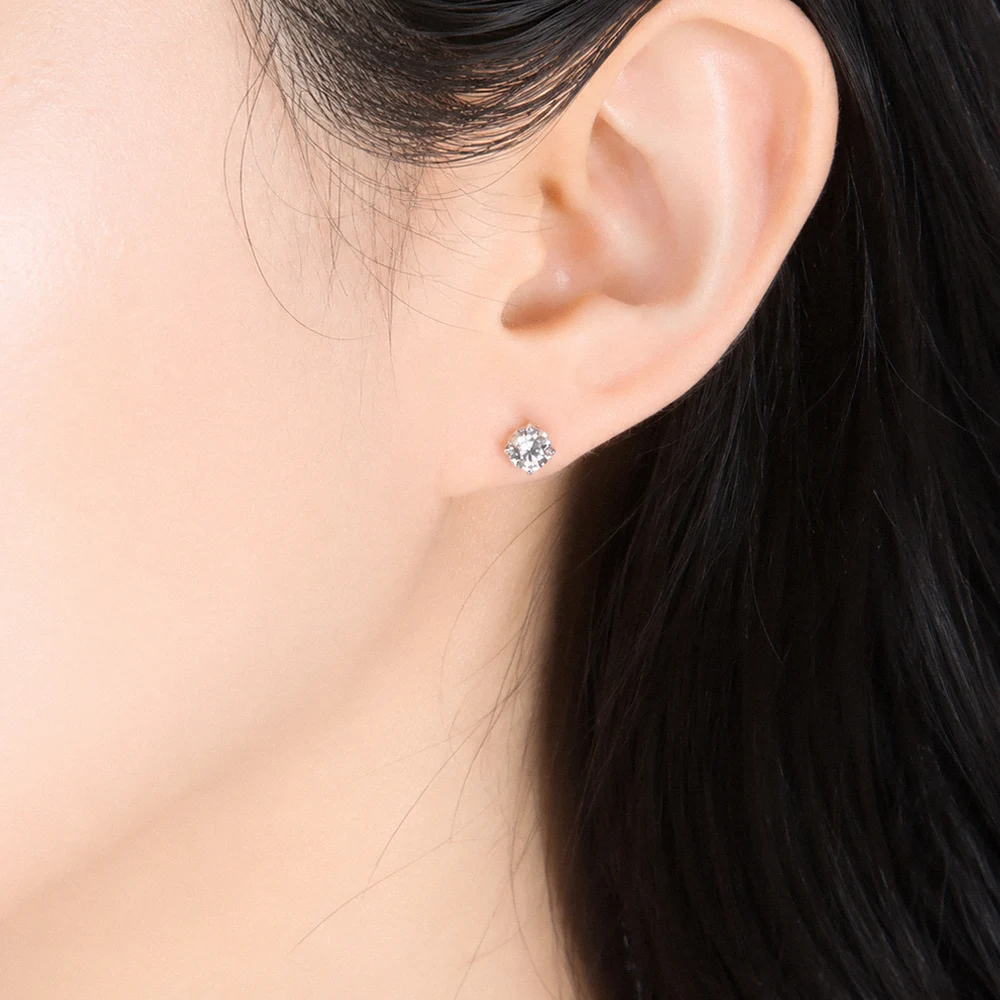 신세계인터넷면세점-다나버튼-earring-#Silver/[925실버] 모이사나이트 0.5캐럿 클라리쎄 귀걸이