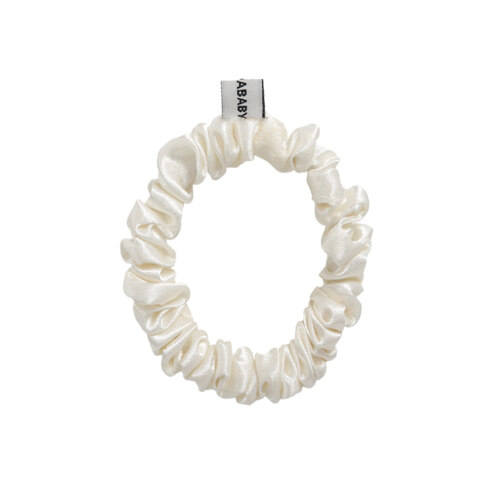 essential satin scrunch - cream