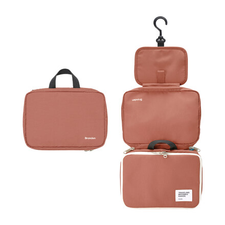 EXPANDABLE HANGING WASHBAG 洗漱包 Brick Pink