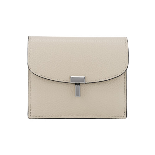 T-LOCK GRAINED-LEATHER CARDHOLDER