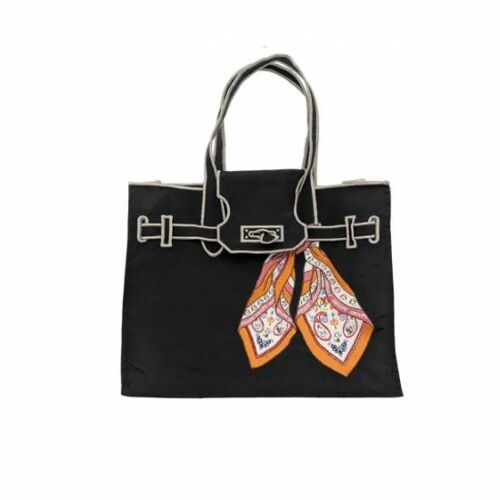 SNOOPY SCARF Eco Bag (S) BLACK