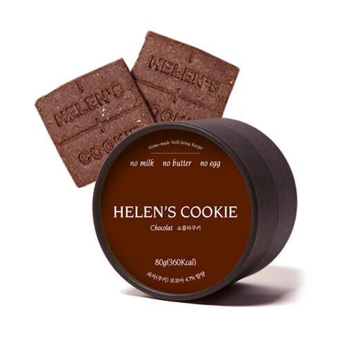 韩际新世界网上免税店-HELEN'S COOKIE-CHOCOLATE_SWEETS-VEGAN COOKIE 80g (CHOCOLAT COOKIE) 饼干