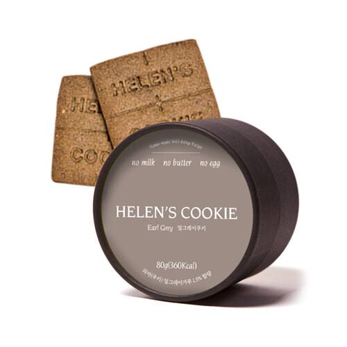 韩际新世界网上免税店-HELEN'S COOKIE-CHOCOLATE_SWEETS-VEGAN COOKIE 80g (EARL GREY COOKIE) 饼干