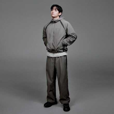 Lightweight Taslan Color Block 裤子 Khaki
