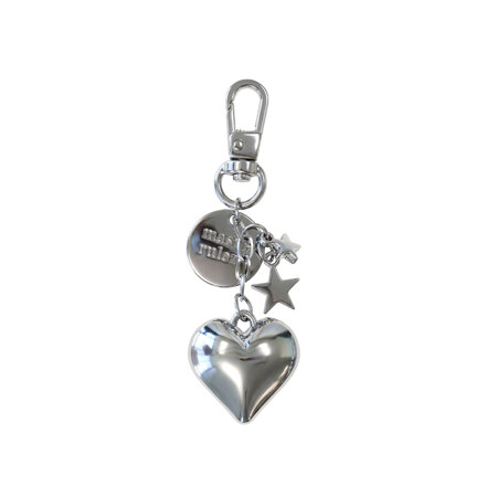 Tiny drop heart keyring