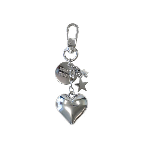 TINY DROP HEART KEYRING
