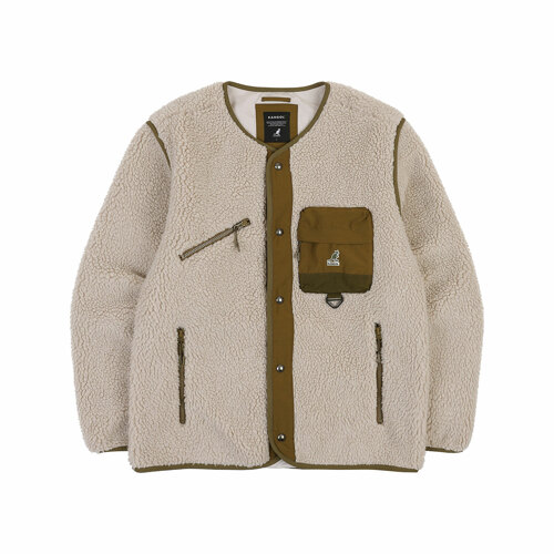 Retrocore Fleece Cardigan 8543 BEIGE