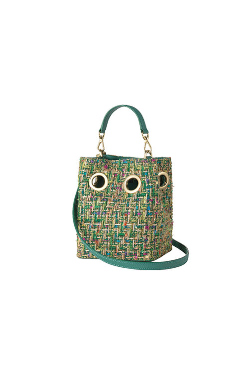 Mini Nana Bag (Green tweed) 手提包
