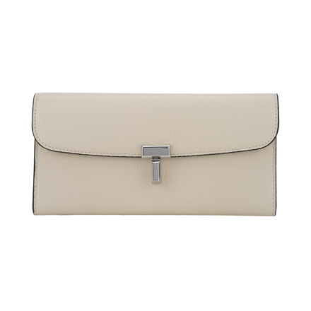T-LOCK GRAINED-LEATHER WALLET