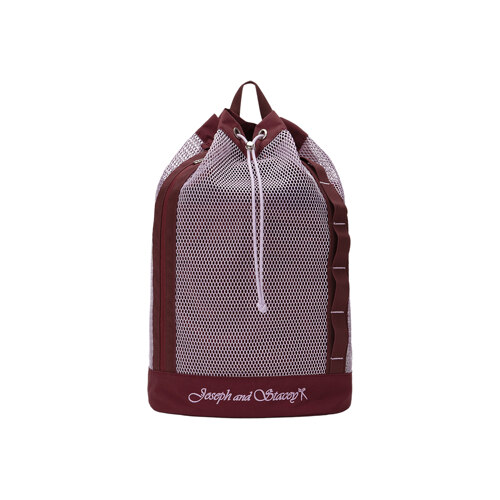 Drawstring Light Mesh Backpack Purple