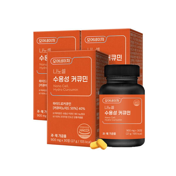 신세계인터넷면세점-모어네이처-나노셀 수용성 커큐민 3박스(90정, 3개월분)