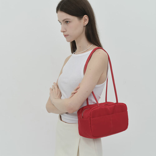 GEEK NYLON BOSTON BAG (RED)